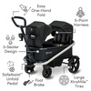 image:imageBOB Gear Renegade Canopy Stroller Wagon with 3 Seats 5Point Harness System AllTerrain Tires and Push and Pull Handle NightfallWith Canopies
