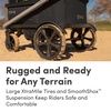 image:imageBOB Gear Renegade Canopy Stroller Wagon with 3 Seats 5Point Harness System AllTerrain Tires and Push and Pull Handle NightfallWith Canopies