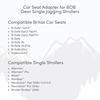 image:imageBOB Gear Single Jogging Stroller Adapter for Peg Perego Infant Car Seats GrayGrey