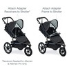 image:imageBOB Gear Single Jogging Stroller Adapter for Peg Perego Infant Car Seats GrayGrey