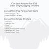 image:imageBOB Gear Single Jogging Stroller Adapter for Peg Perego Infant Car Seats GrayGrey