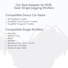 image:imageBOB Gear Single Jogging Stroller Adapter for Peg Perego Infant Car Seats GrayGrey