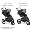 image:imageBOB Gear Single Jogging Stroller Adapter for Peg Perego Infant Car Seats GrayGrey