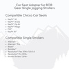 image:imageBOB Gear Single Jogging Stroller Adapter for Peg Perego Infant Car Seats GrayGrey