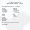 image:imageBOB Gear Wayfinder Jogging Stroller Infant Car Seat Adapter Compatible with Select Britax Nuna Cybex and Maxi Cosi Infant car Seats